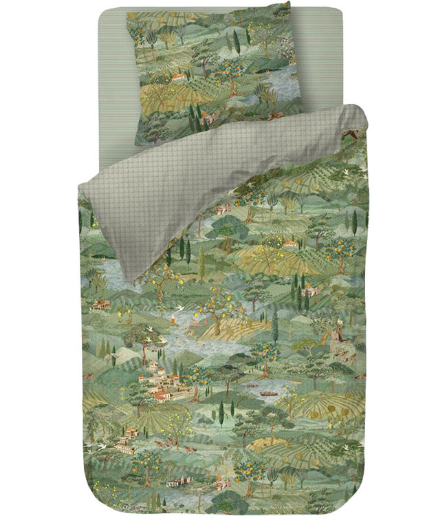 Pip Studio Dekbedovertrek Toscana Green