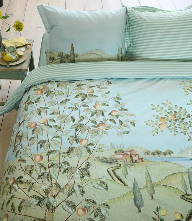 Pip Studio Dekbedovertrek La Campagna Green 200 x 200/220