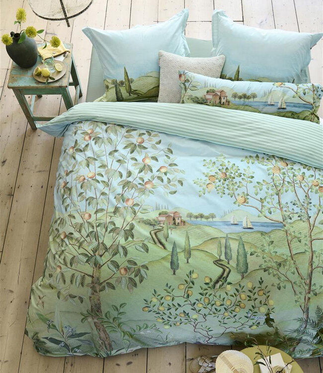 Pip Studio Dekbedovertrek La Campagna Green 200 x 200/220