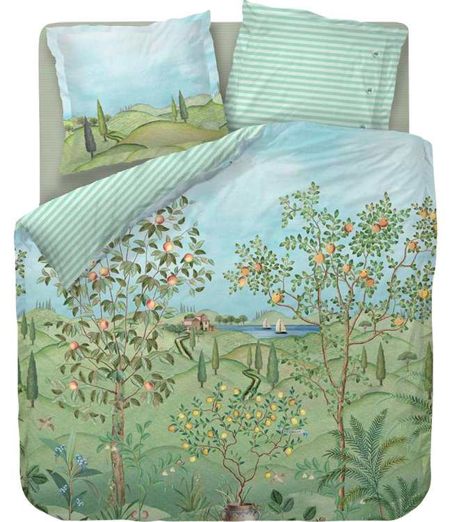 Pip Studio Dekbedovertrek La Campagna Green  240 x 200/220