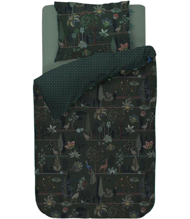 Pip Studio Dekbedovertrek Alberi Donkergroen