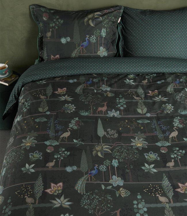 Pip Studio Dekbedovertrek Alberi Donkergroen