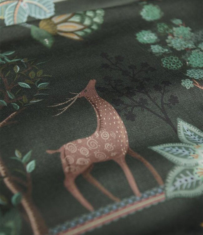 Pip Studio Dekbedovertrek Alberi Donkergroen 260 x 200/220