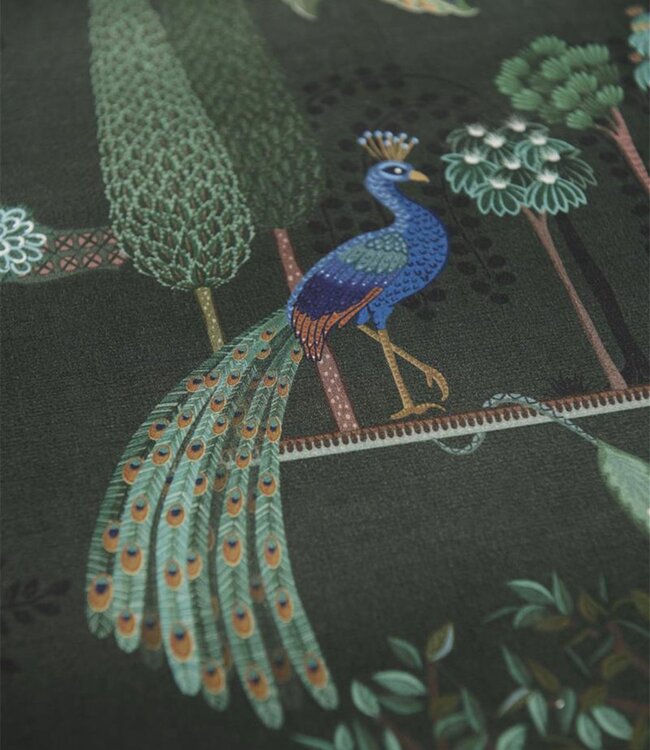 Pip Studio Dekbedovertrek Alberi Donkergroen 260 x 200/220