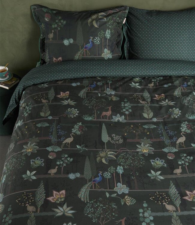 Pip Studio Dekbedovertrek Alberi Donkergroen 260 x 200/220