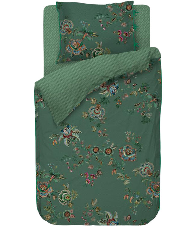 Pip Studio Dekbedovertrek Cece Fiore Groen
