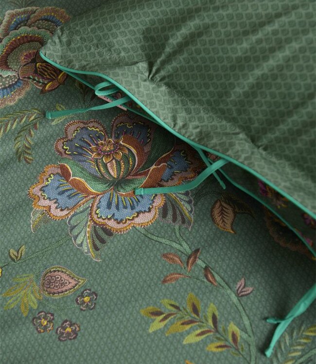 Pip Studio Dekbedovertrek Cece Fiore Groen 240 x 200/220