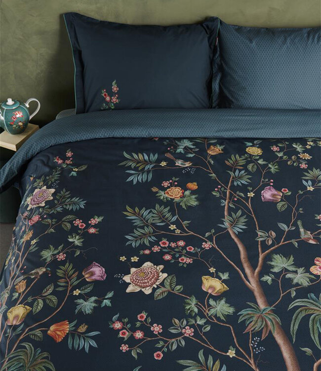 Pip Studio Dekbedovertrek Il Paradiso Donkerblauw 140 x 200/220