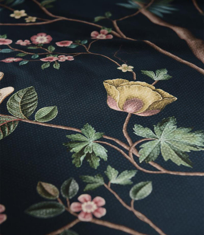 Pip Studio Dekbedovertrek Il Paradiso Donkerblauw 200 x 200/220