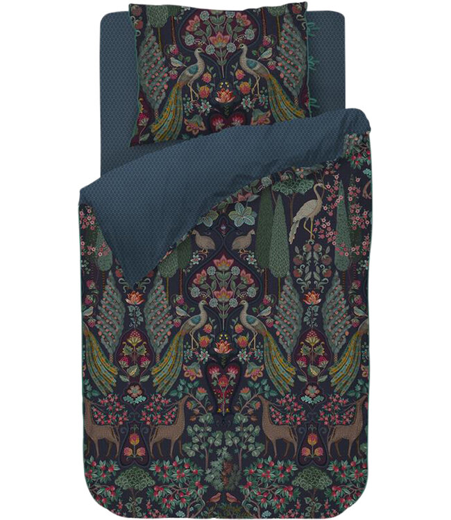Pip Studio Dekbedovertrek Pavoni Donkerblauw