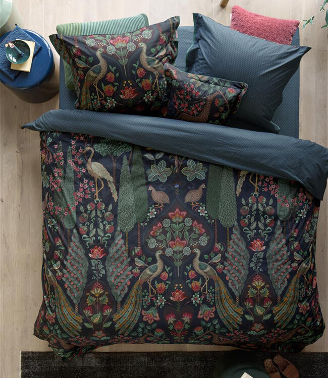 Pip Studio Dekbedovertrek Pavoni Donkerblauw