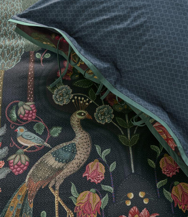 Pip Studio Dekbedovertrek Pavoni Donkerblauw
