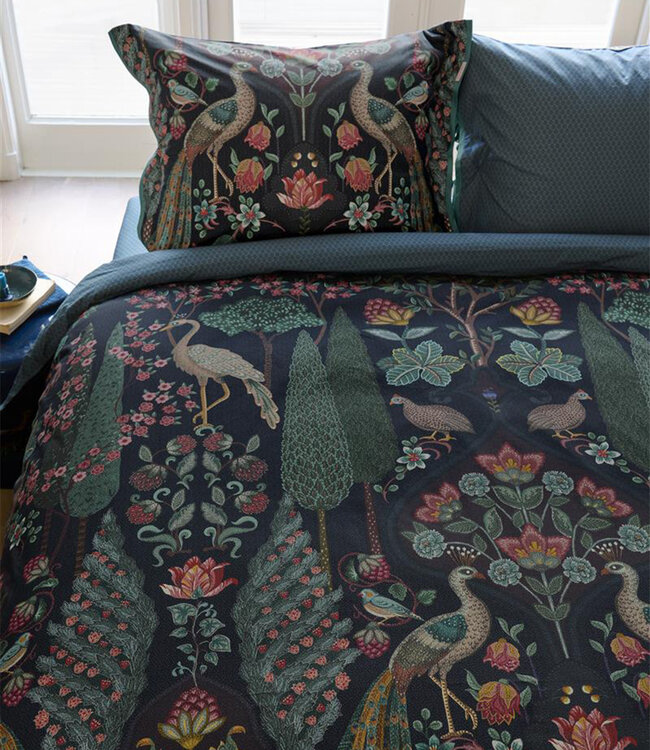 Pip Studio Dekbedovertrek Pavoni Donkerblauw
