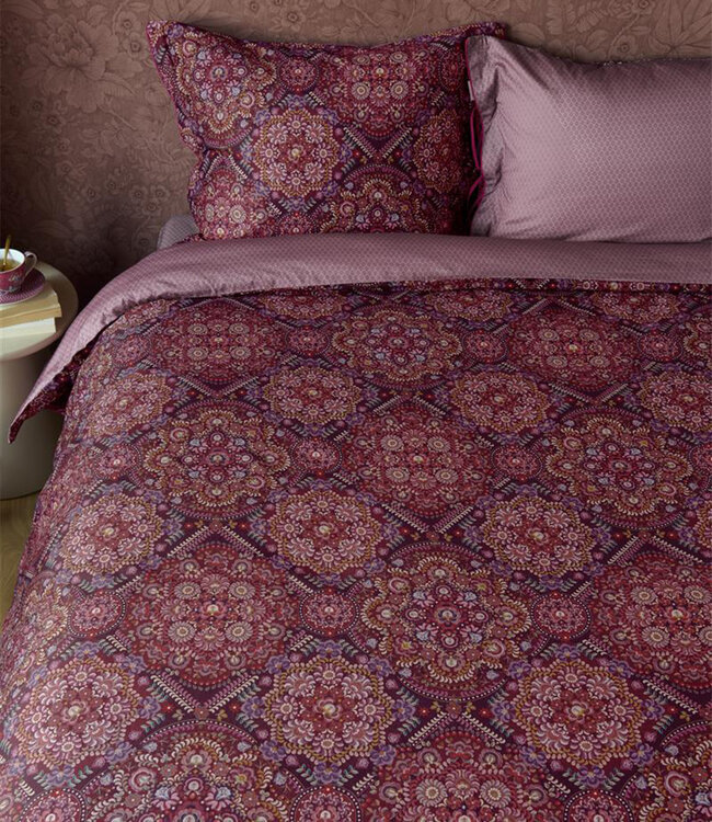 Pip Studio Dekbedovertrek Il Mosaico Donkerrood