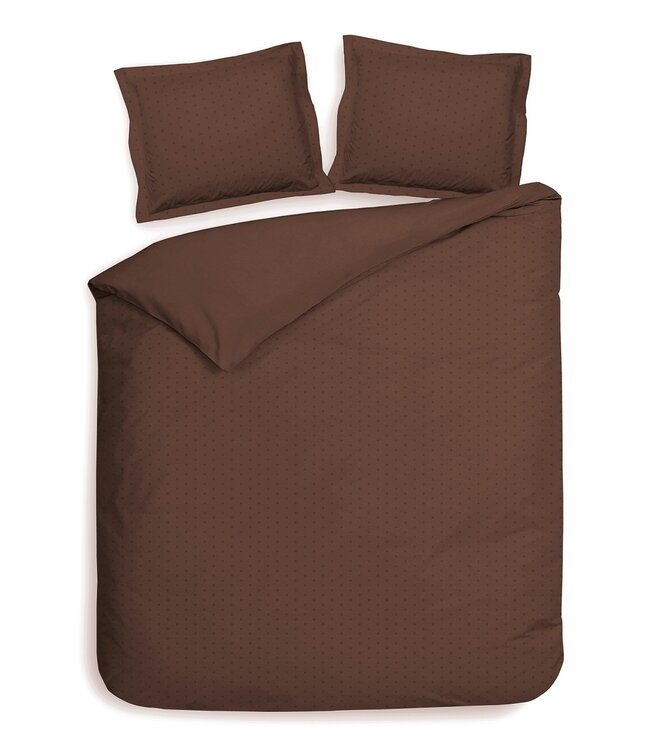 Heckett Lane Dekbedovertrek Punto Marsala Brown 240 x 200/220