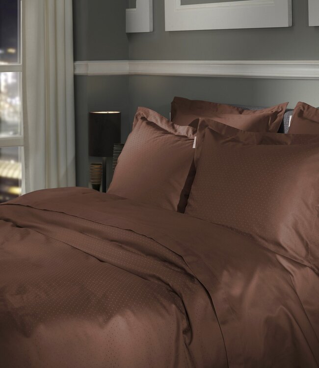 Heckett Lane Dekbedovertrek Punto Marsala Brown 240 x 200/220