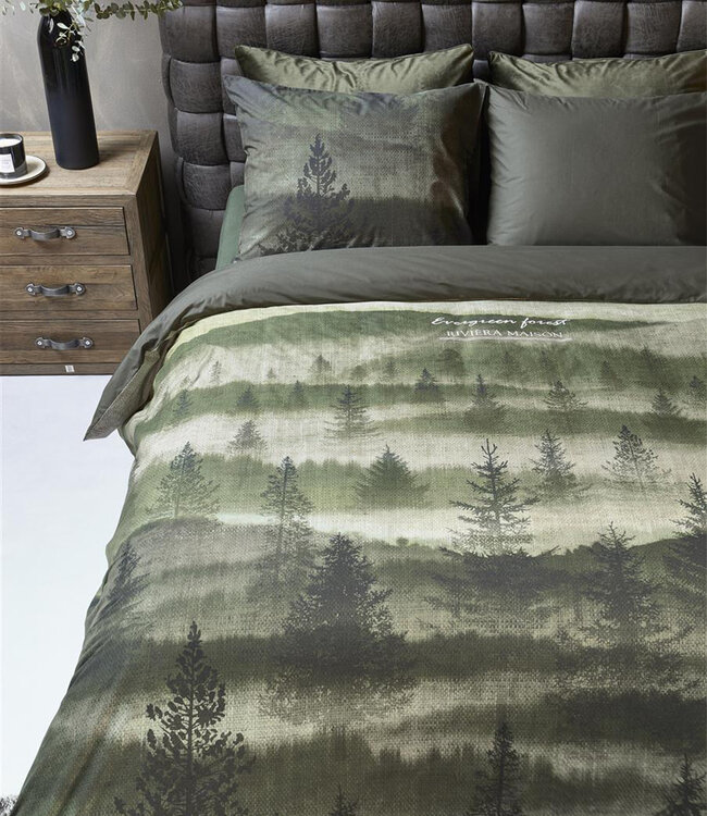 Rivièra Maison Dekbedovertrek Evergreen 140 x 200/220