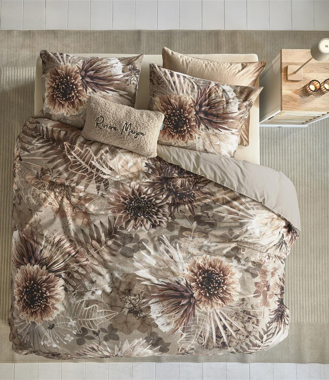 Rivièra Maison Dekbedovertrek Protea Sand 200 x 200/220