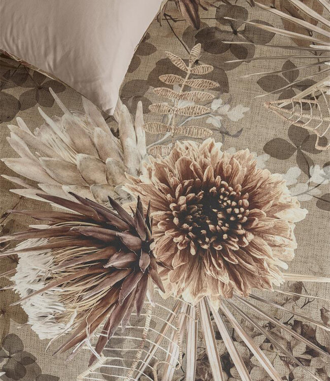 Rivièra Maison Dekbedovertrek Protea Sand 200 x 200/220