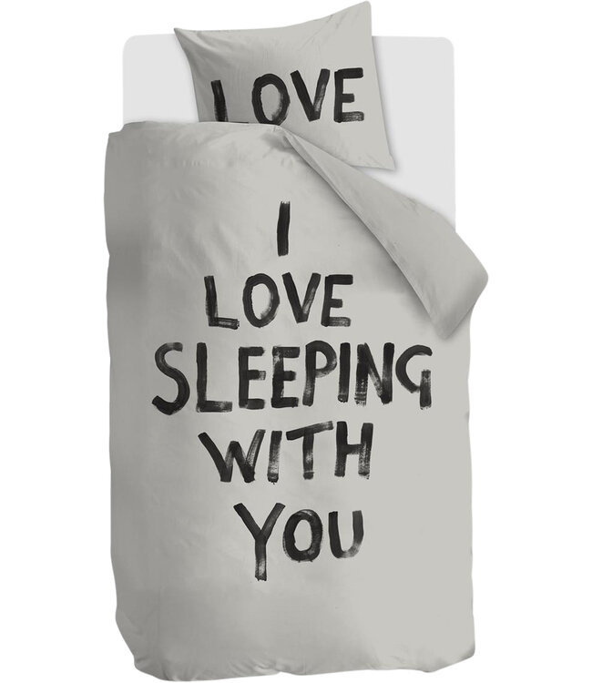 VT WONEN Dekbedovertrek Love Sleep Naturel