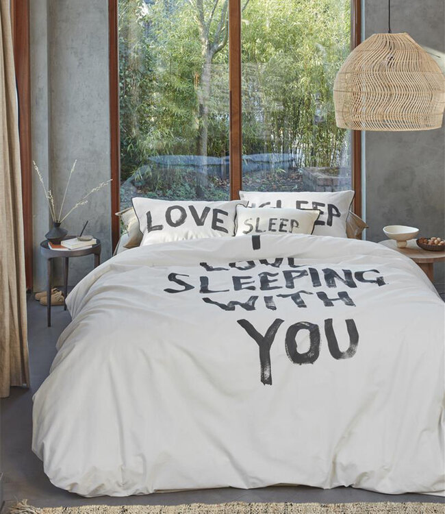 VT WONEN Dekbedovertrek Love Sleep Naturel
