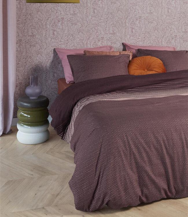 Beddinghouse Dekbedovertrek Demi Dark Red