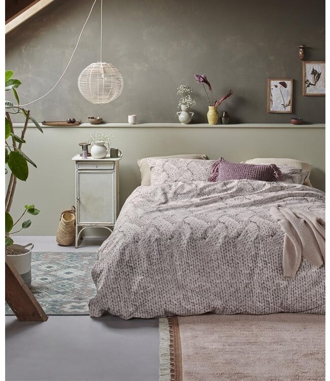 Ariadne at Home Dekbedovertrek Wool Off-White 140 x 200/220