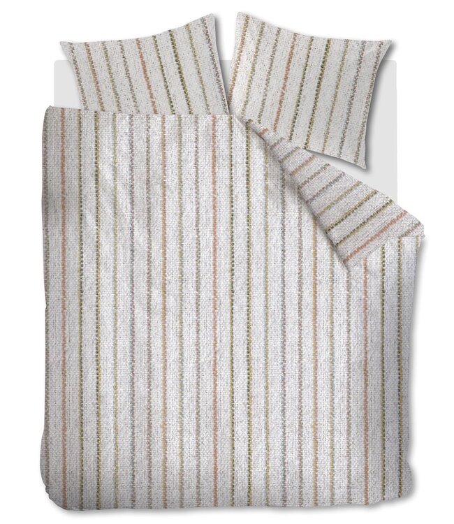 Ariadne at Home Dekbedovertrek Soft Lines Off White