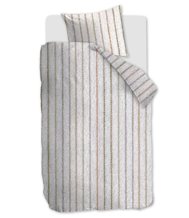 Ariadne at Home Dekbedovertrek Soft Lines Off White 140 x 200/220