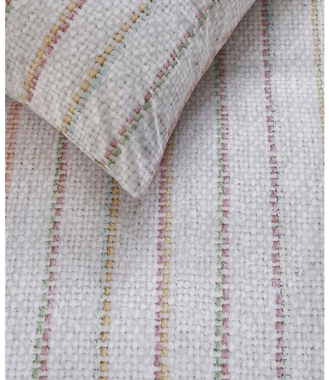 Ariadne at Home Dekbedovertrek Soft Lines Off White 140 x 200/220