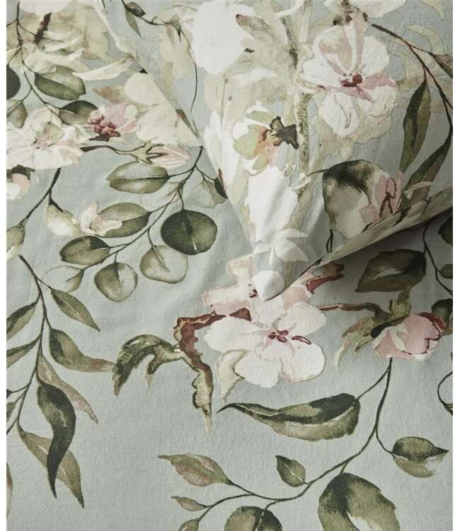 Ariadne at Home Dekbedovertrek Autumn Blossom Light Green 140 x 200/220