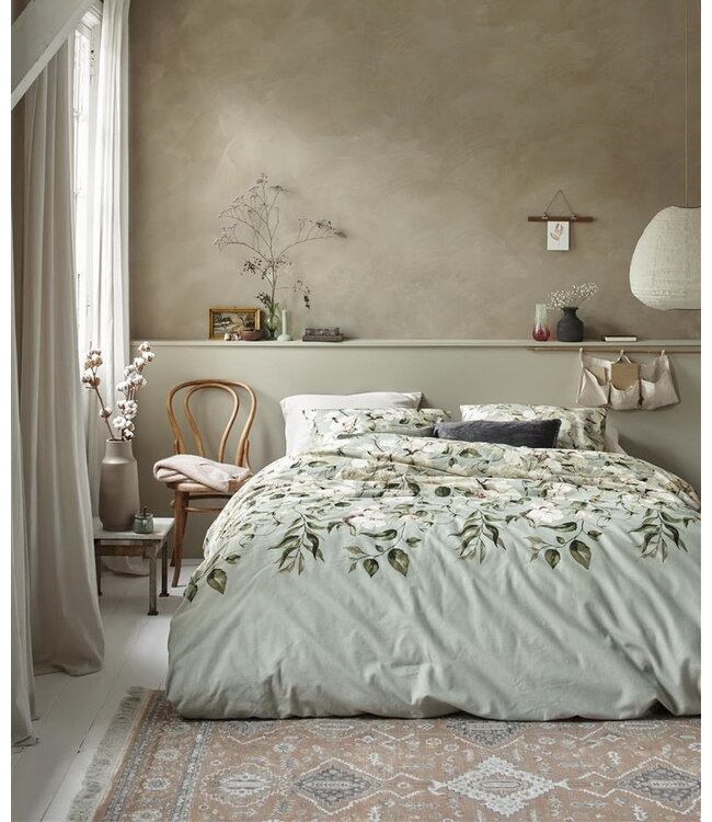 Ariadne at Home Dekbedovertrek Autumn Blossom Light Green 140 x 200/220