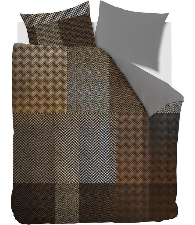 Beddinghouse Dekbedovertrek Harris Bruin