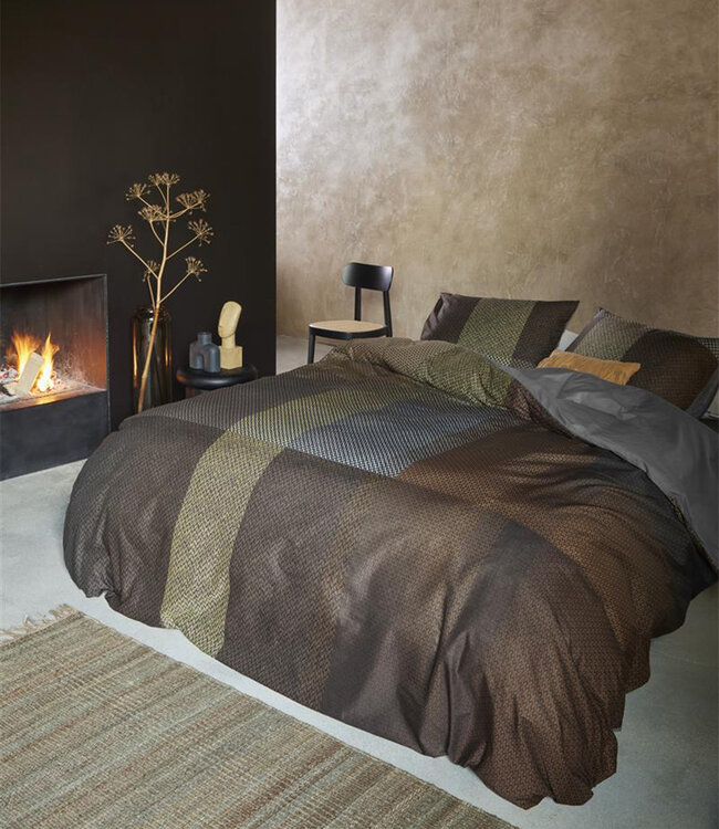 Beddinghouse Dekbedovertrek Harris Bruin