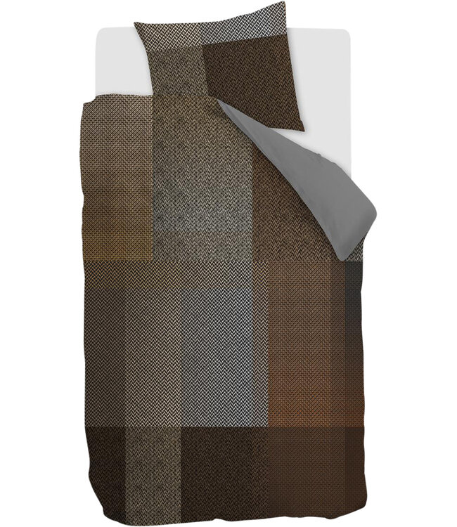 Beddinghouse Dekbedovertrek Harris Bruin 140 x 200/220