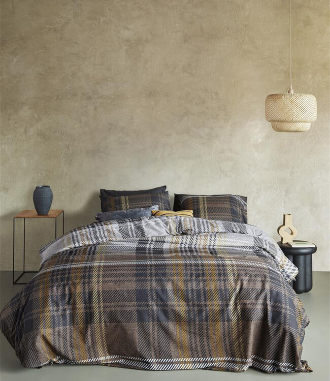 Beddinghouse Dekbedovertrek Hue Bruin 240 x 200/220