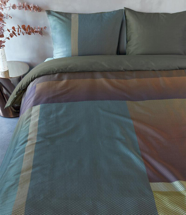 Kardol  Dekbedovertrek Sloane Square Olijf Groen