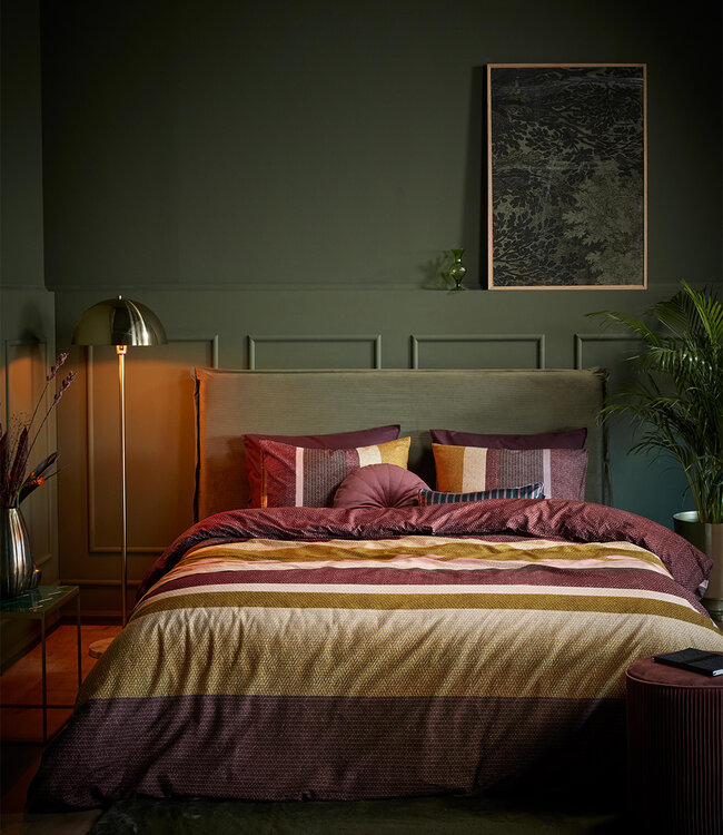 Beddinghouse Dekbedovertrek Jorren Dark Red