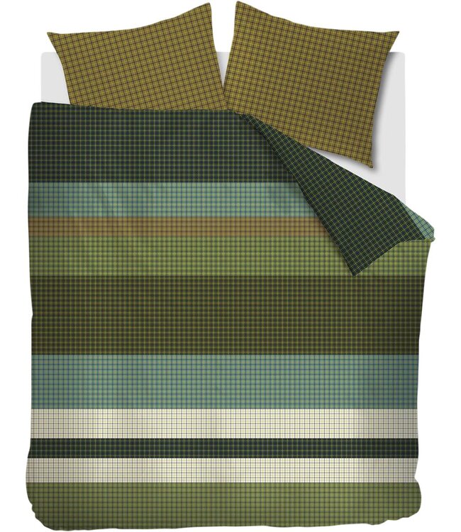 Beddinghouse Dekbedovertrek Juno Green 200 x 200/220