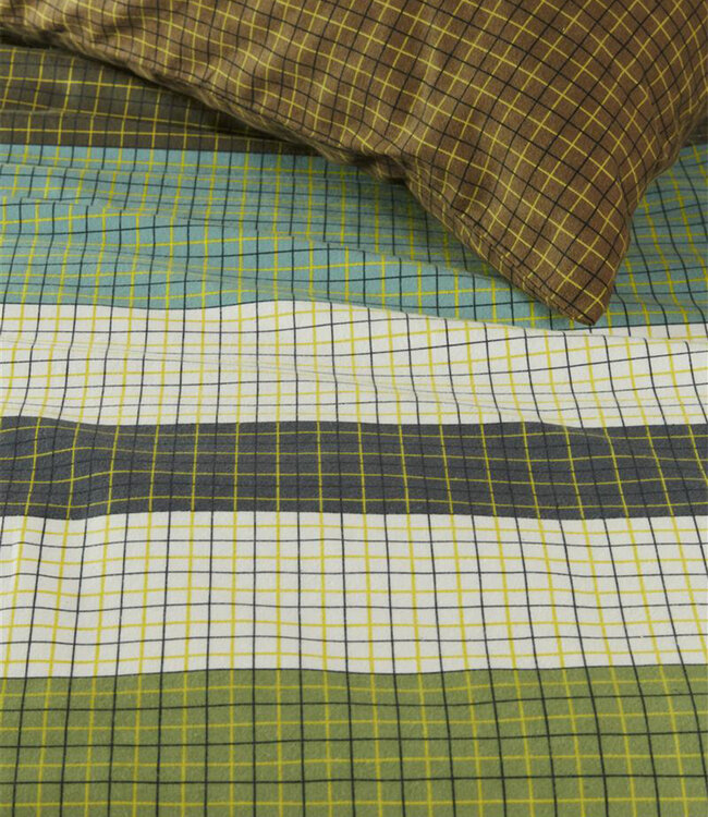 Beddinghouse Dekbedovertrek Juno Green 200 x 200/220