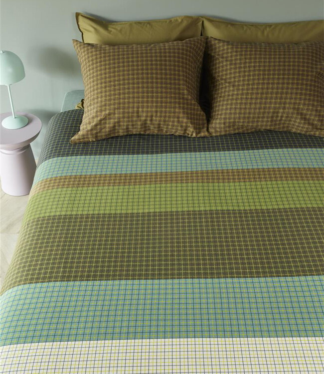 Beddinghouse Dekbedovertrek Juno Green 200 x 200/220