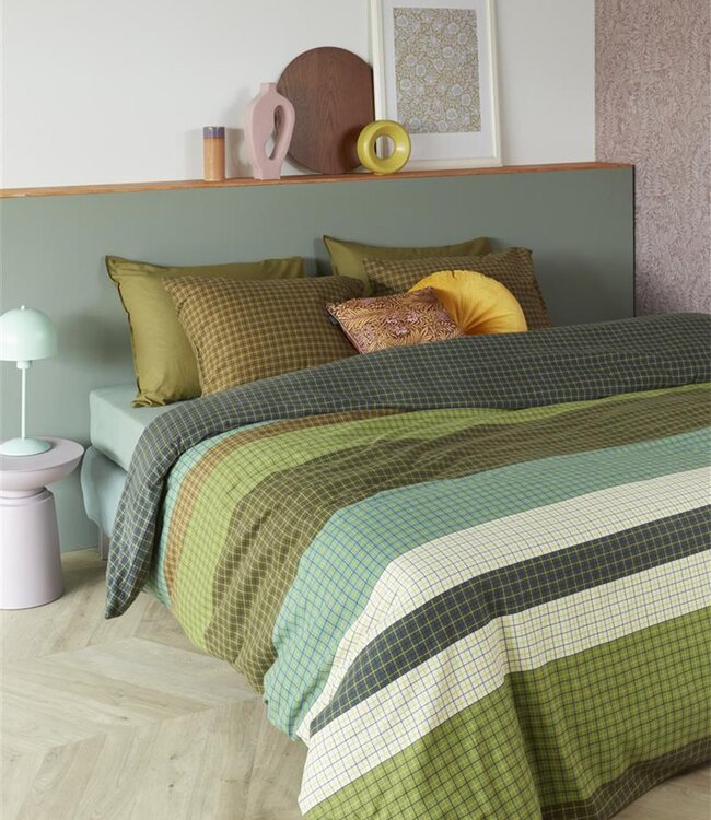 Beddinghouse Dekbedovertrek Juno Green 240 x 200/220