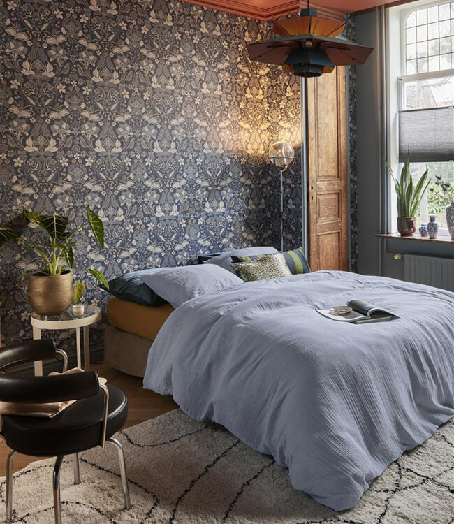 At Home Dekbedovertrek Optimism Blue - Uitverkocht