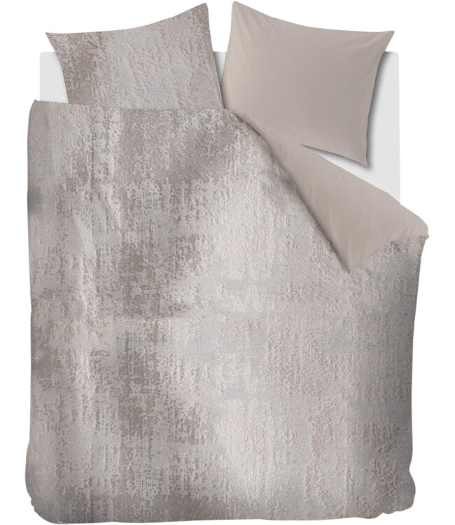 At Home Dekbedovertrek Textures Light Grey - Uitverkocht