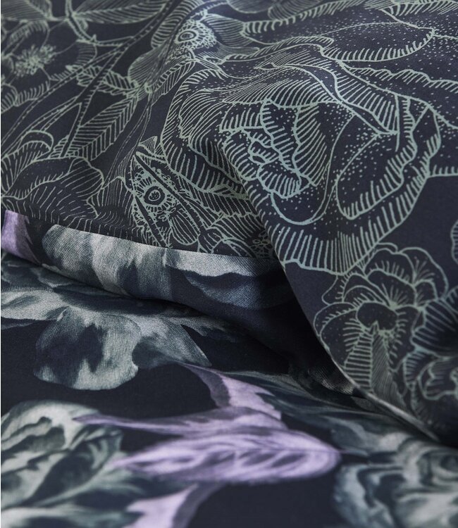Essenza Dekbedovertrek Bernice Darkest Blue 260 x 200/220