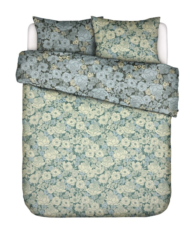 Essenza Dekbedovertrek Camille Reef Green 200 x 200/220