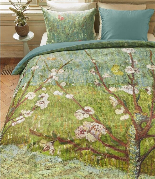 Beddinghouse Dekbedovertrek Van Gogh Peach Trees Green
