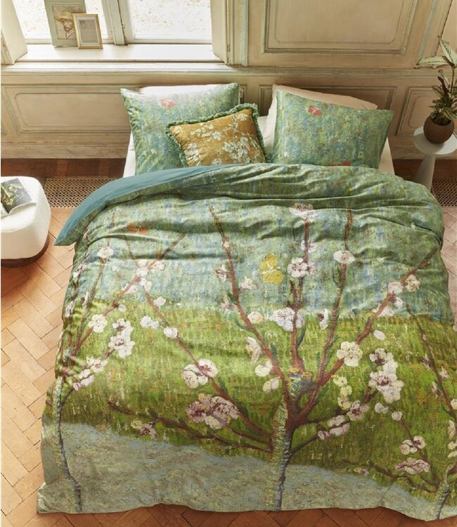 Beddinghouse Dekbedovertrek Van Gogh Peach Trees Green