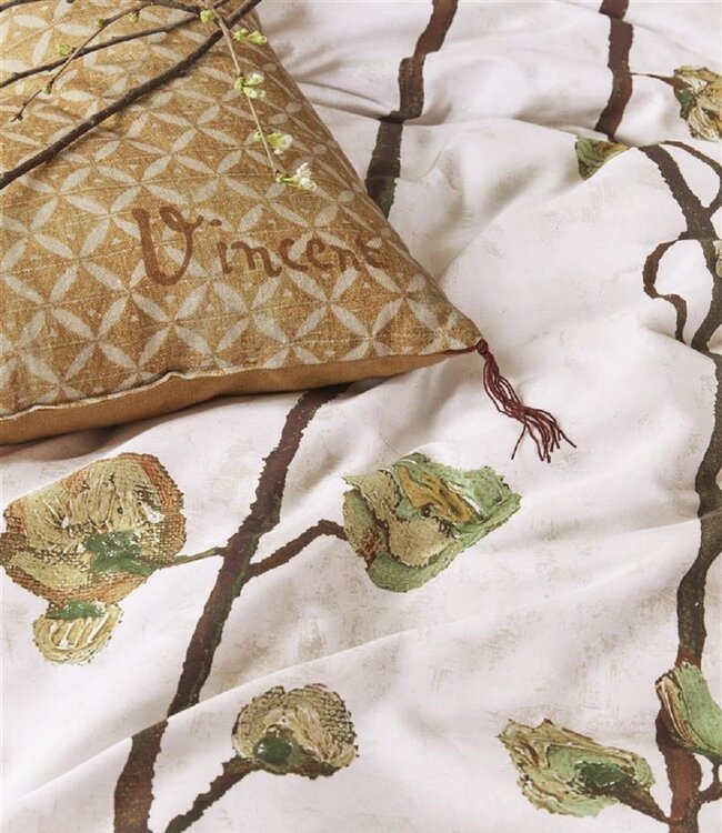 Beddinghouse Dekbedovertrek Van Gogh Plum Blossoms Sand 260 x 200/220