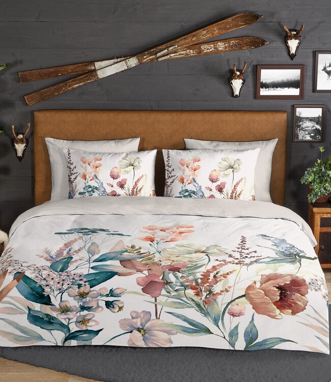 Goodmorning Dekbedovertrek Flanel Aime Multi 140 x 200/220